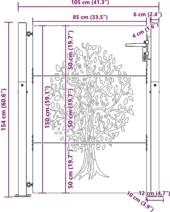 Produktbild vidaXL Gartentor
