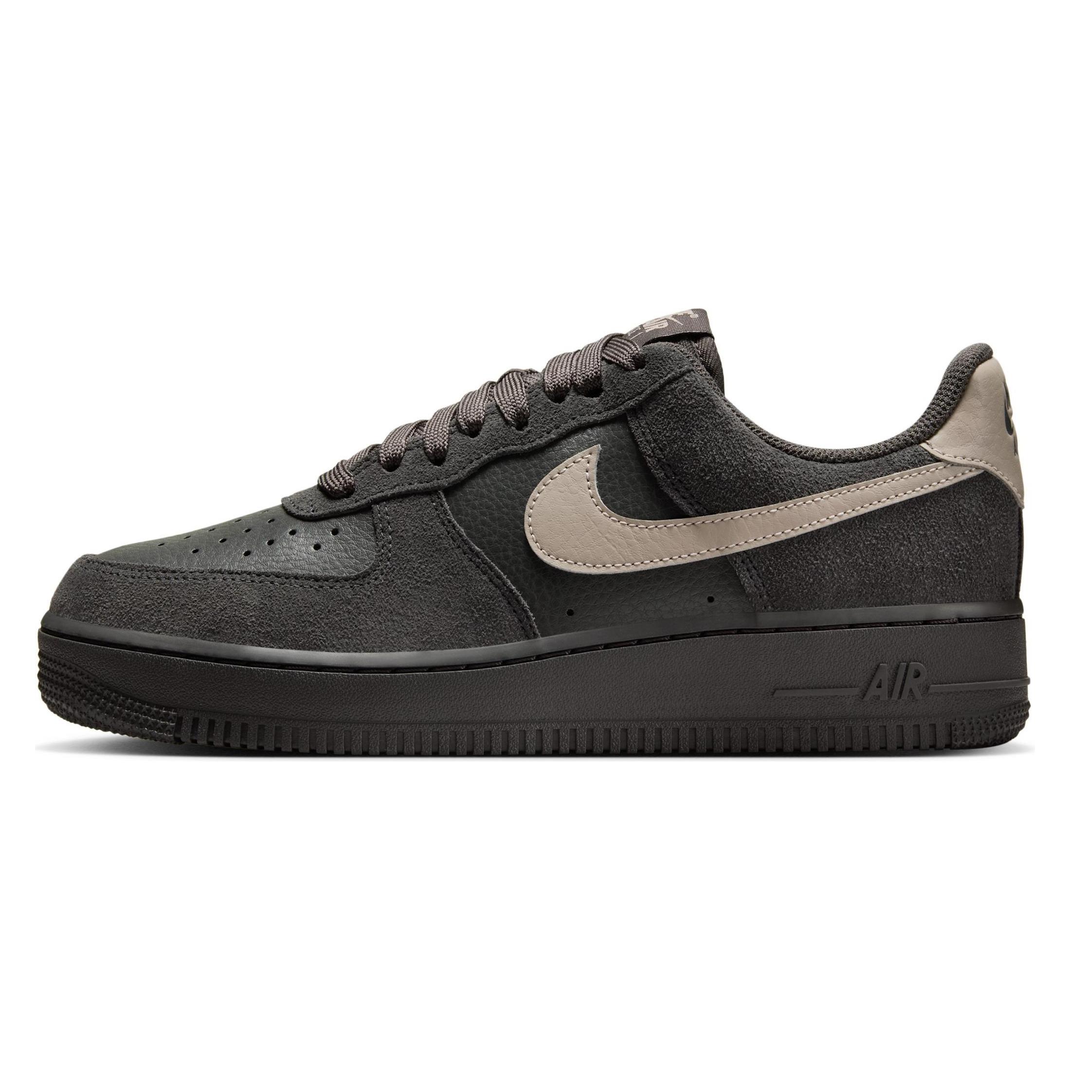 Nike, Vrouwen, Sneakers, Air Force 1 Lo, Zwart, Grijs, (36.5)