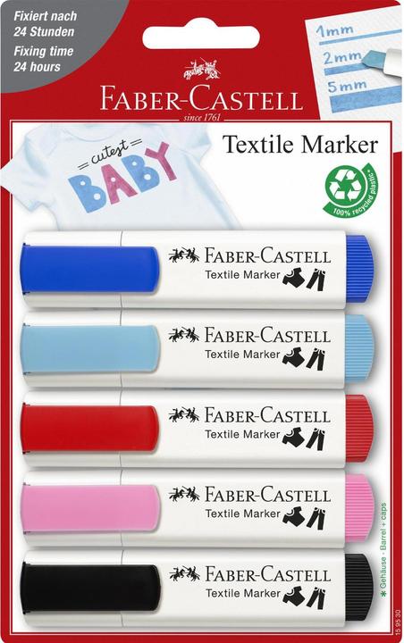 Produktbild Faber-Castell Textilmarker (5x)