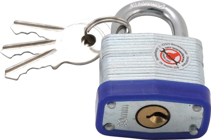 Actual product image BGS Security Padlock 30 mm
