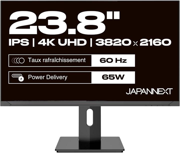 Image du produit Japannext 60,5cm JN-IPS2380UHDR-C65W-HSP 16:9 HDMI/DP UHD (3840 x 2160 pixels, 23.80")