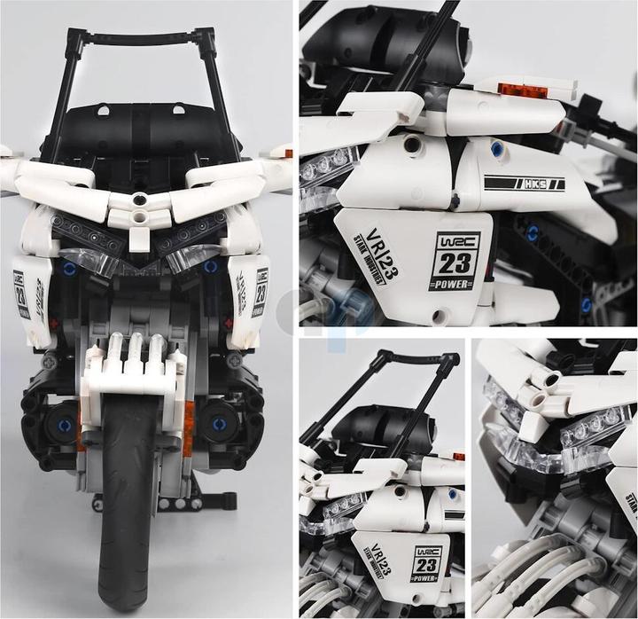 Actual product image Mould King 23001 - Gold Wing Motorcycle (1328 pieces)