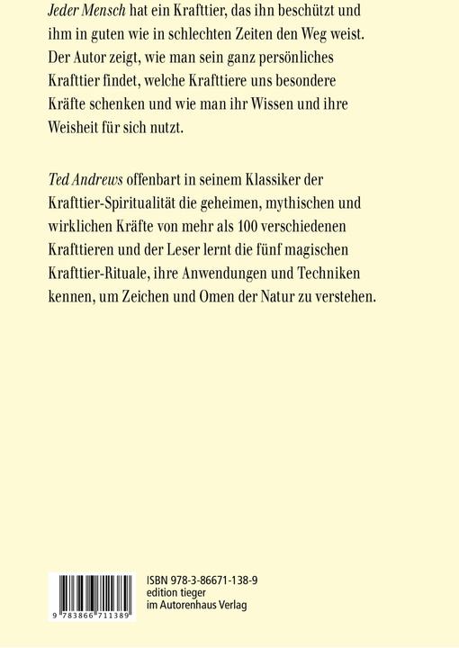Produktbild Animal Speak: Krafttiere in Deinem Leben (Deutsch, Eluan Ghazal, Ted Andrews, 2016)