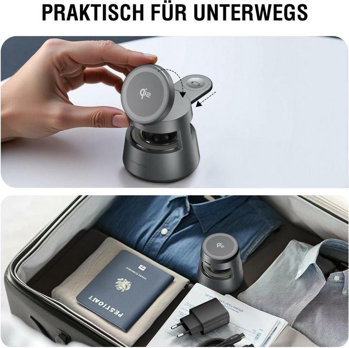 Produktbild 4smarts Wireless Charger Aura Sound, Induktion Ladestandard: Qi2 (30 W)