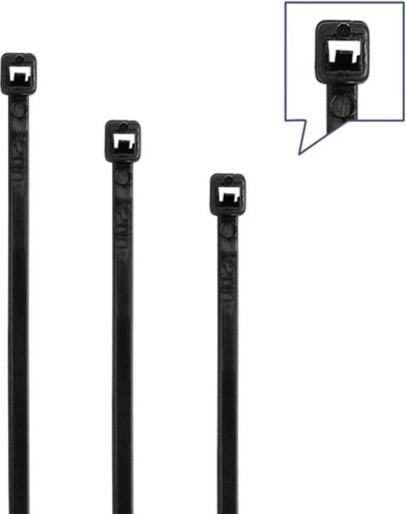 Actual product image HP Autozubehör Cable tie set 350 pcs.PA 6.6 black/UV-stable (Plastic cable ties, 380 mm, 350 pcs.)