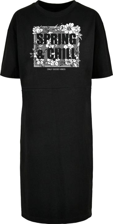 Actual product image Merchcode Ladies Spring And Chill Oversized Slit Tee Dress - 118973 (XL)