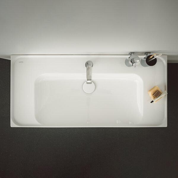 Actual product image Laufen Meda washbasin, undermountable, 1000x460mm, shelf on both sides, 1 tap hole, with overflow (460 mm, 1000 mm)