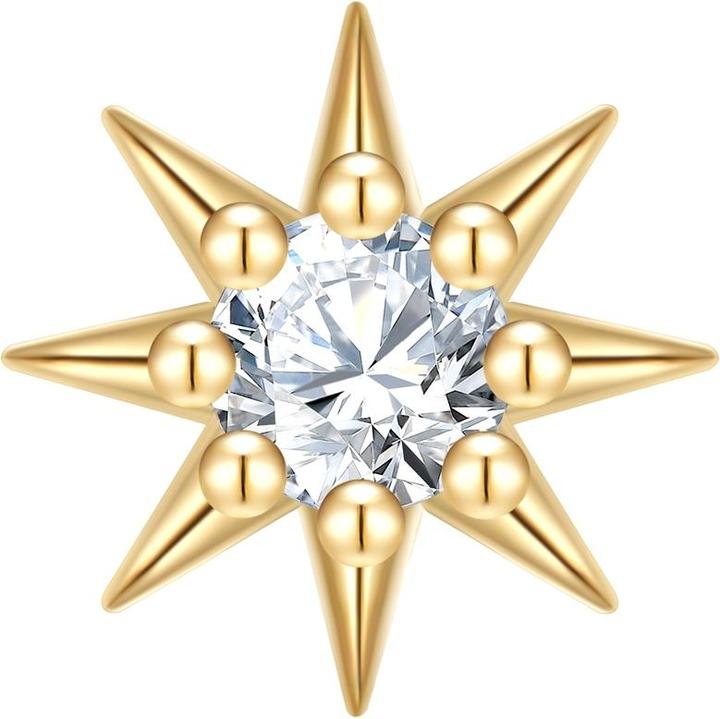Image du produit Glanzstücke München Clou d'oreille femme fleur en argent sterling - 37352 (Argent Sterling)