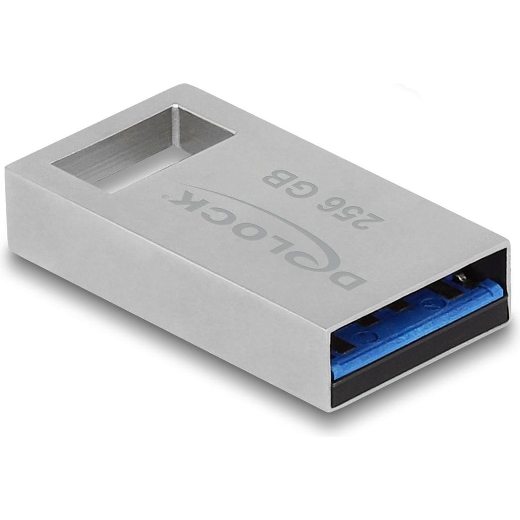Delock USB 5 Gbps Speicherstick 256 GB - Metallgehäuse (256 GB, USB 3.2), USB Stick, Grau