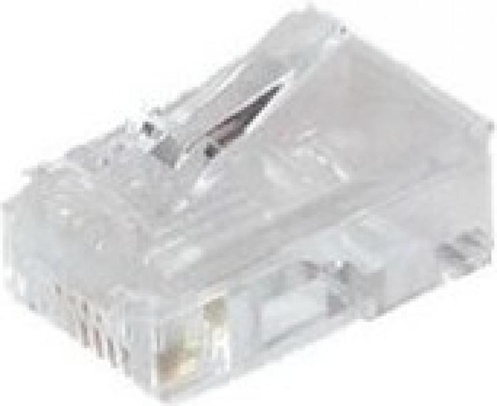 Actual product image S-Conn 8/8 RJ45 cable connection (crystal clear)