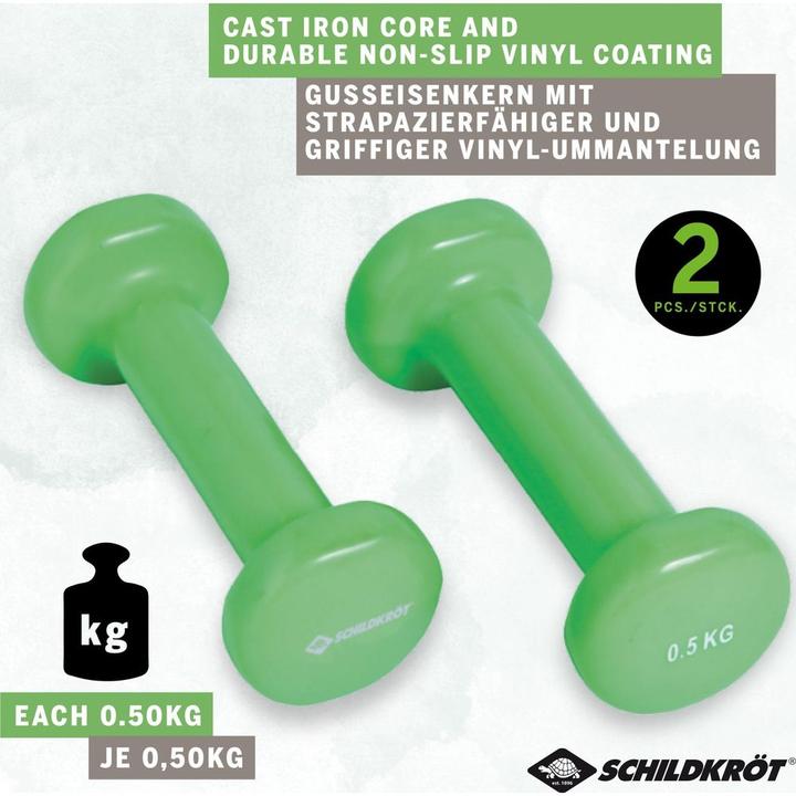 Produktbild Schildkröt Vinyl Hantel-Set (2 x 0.5 kg)