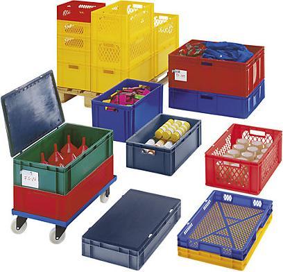 Image du produit kaiserkraft Bac gerbable format euro, parois et fond pleins