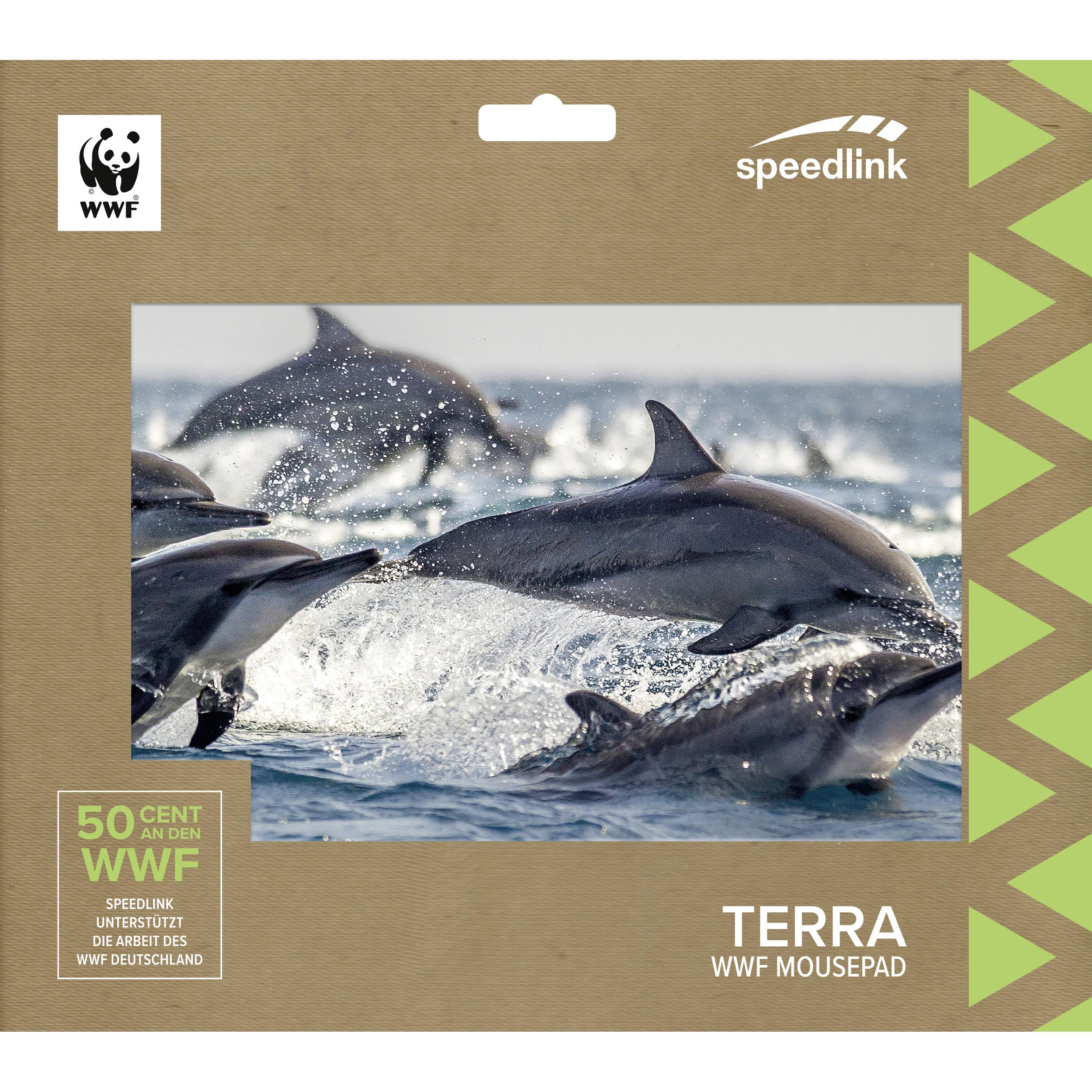 Thumbnail - Speedlink Mauspad TERRA WWF, Delfine retail, Mausmatte, Mehrfarbig