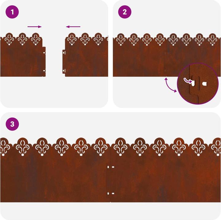 Produktbild vidaXL Rasenkanten (103 cm)