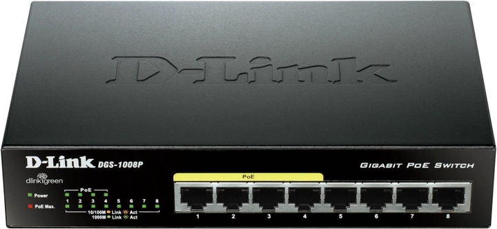Immagine prodotto D-Link Dgs-1008p (8 Porti)