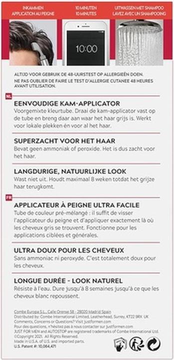 Produktbild Just For Men Easy Comb-In Farbe Dunkelbraun (Dark Brown A-45)