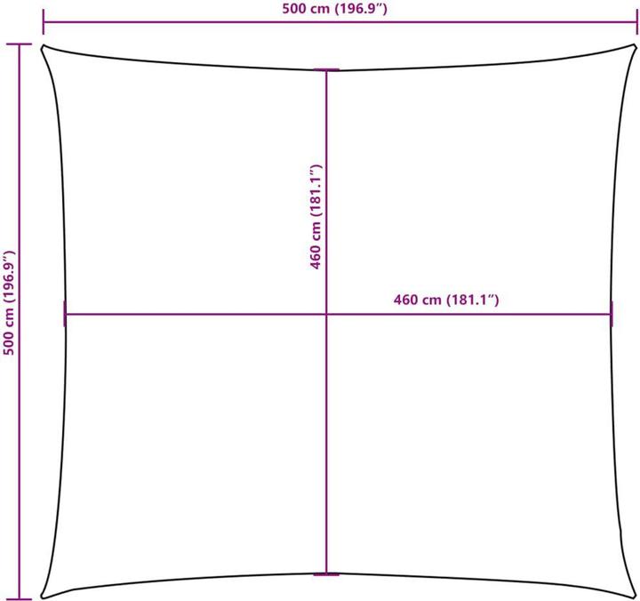 Produktbild vidaXL Sonnensegel (500 x 500 cm)