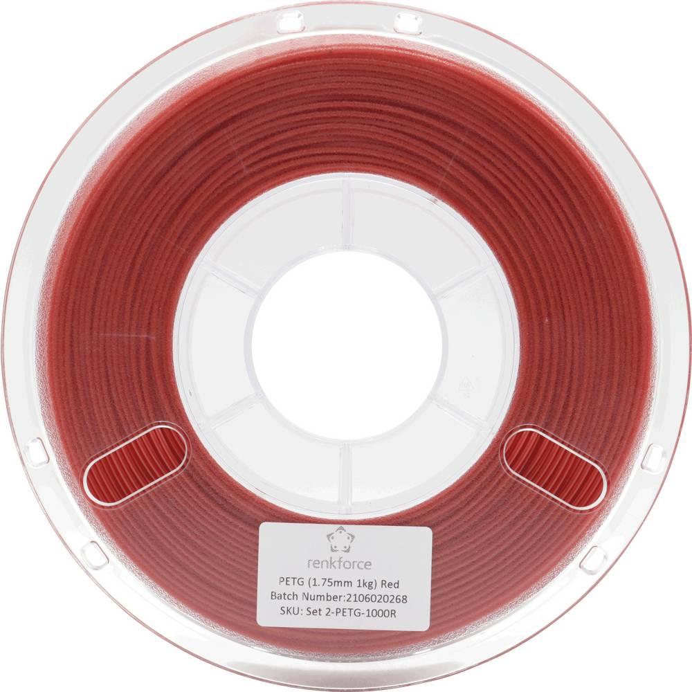 Thumbnail - Renkforce Filament Test-Sets PETG (PETG, 1.75 mm, 1000 g, Rot), 3D Filament, Rot