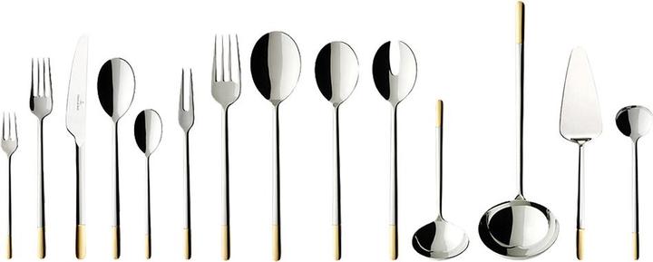 Produktbild Villeroy & Boch Tafelbesteck 70tlg. Ella teilvergoldet (70 Stück, Besteck Set)