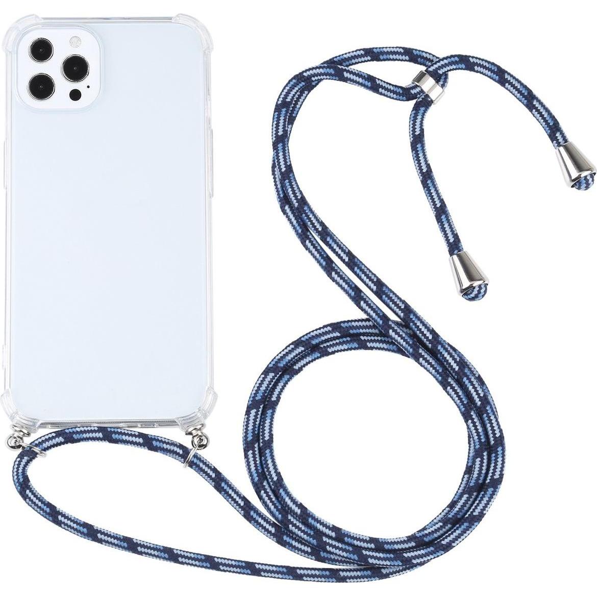 König Design Hülle Handy Schutz für Apple iPhone 13 Pro Case Cover Tasche Etuis Bumper Blau, Handykette, Blau