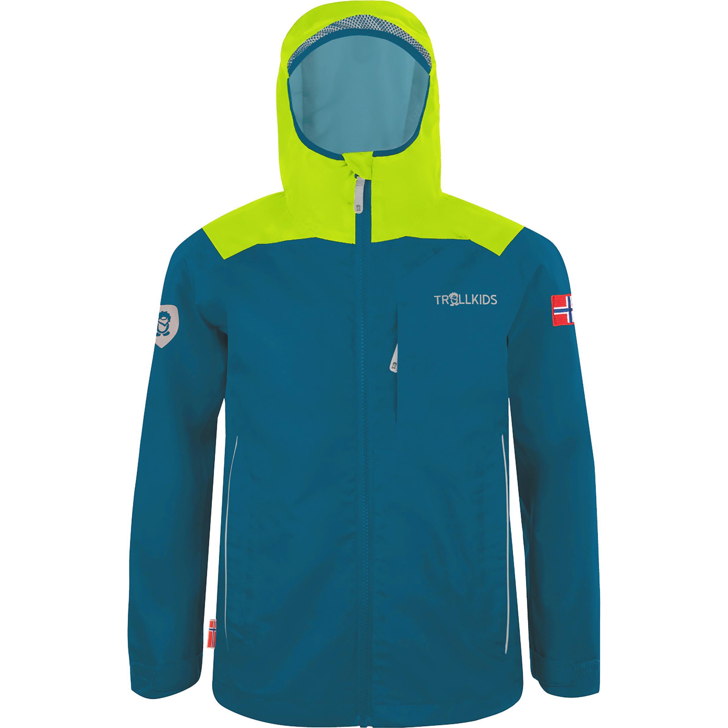 Trollkids, Jungen, Jacke, Bergen Jacke (140), Türkis, 140