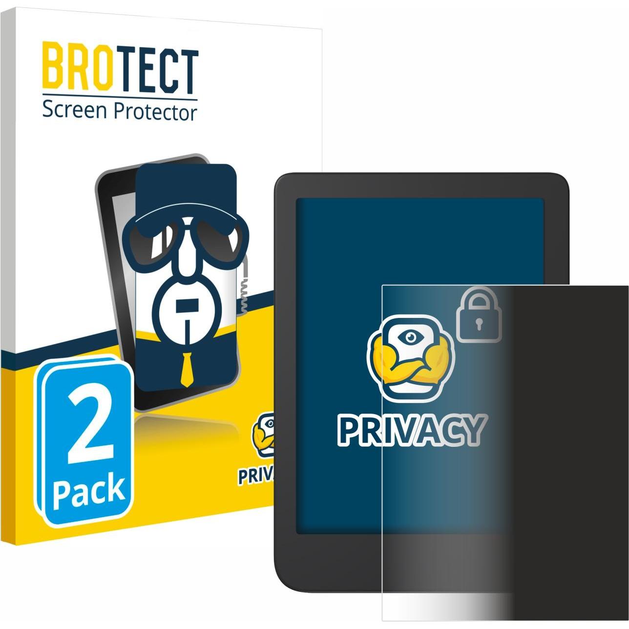 BROTECT Sichtschutzfolie Anti-Spy Privacy Folie Blaulicht-Schutz, eReader Zubehör, Blau