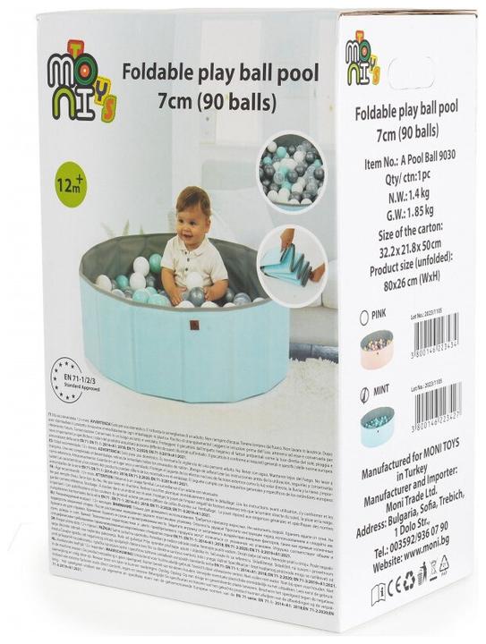 Produktbild Moni Bällebad faltbar mit 90 Spielbälle