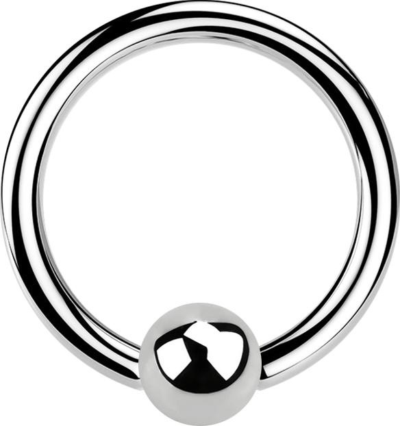 Produktbild Star Piercing Micro Ball Closure Ring silber (Chirurgenstahl 316L)