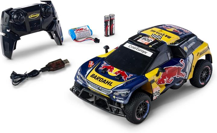 Produktbild Carson 1:16 RC Peug.Rally 3008 DKR LOEB 19 100% (RTR Ready-to-Run)
