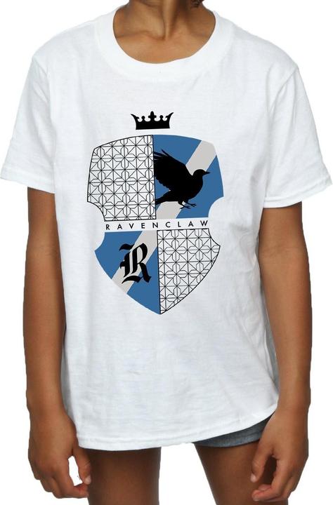 Actual product image Girls Ravenclaw Shield Cotton T-Shirt (128)