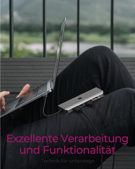 Produktbild Icy Box DockingStation mit 8K, Gigabit LAN & 100W PD IB-DK4061-CPD (USB-C, 12 Ports)