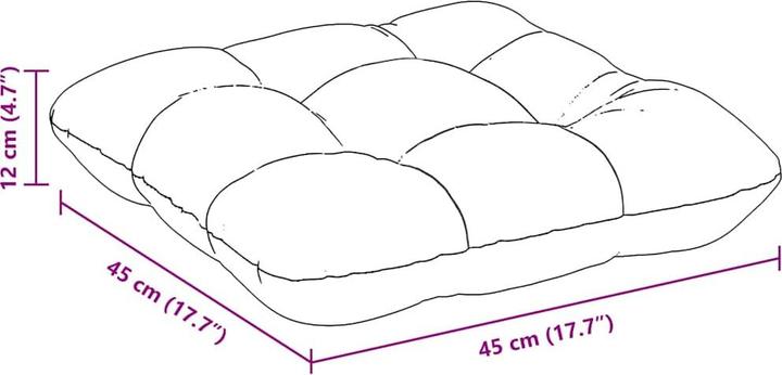 Image du produit vidaXL Sitzkissen (45 x 45 cm)