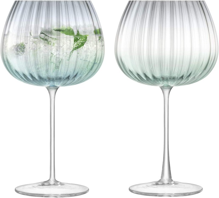 Produktbild LSA 2er Set Dusk Ballon Kelche 650ml Grün Grau (6.50 dl, 2 x)