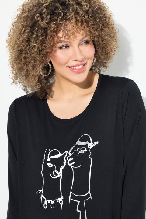Produktbild Ulla Popken Weihnachtsshirt, Classic, Rundhals, Langarm (42, 44)