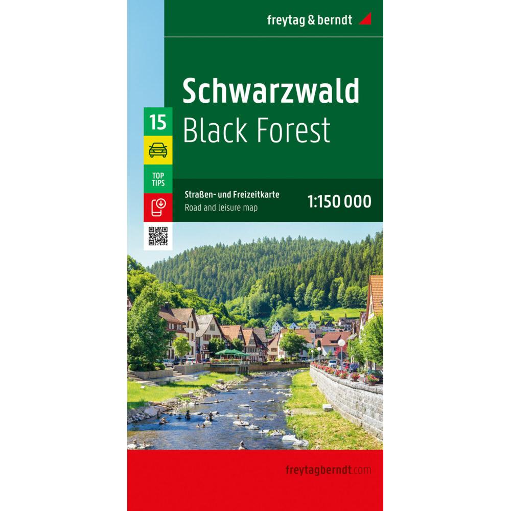 Schwarzwald, Strassen- und Freizeitkarte 1:150.000, freytag & berndt, Landkarte