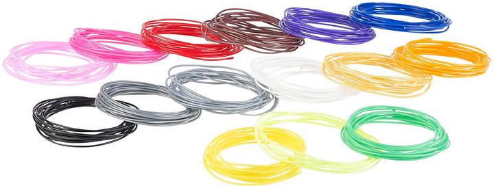 Actual product image FreeSculpt 15 Color ABS Filament Set for 3D Printer Pens (ABS, 1.75 mm, 120 g, Multicoloured)