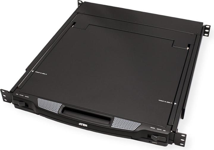 Produktbild Aten CL1000M Slideaway-Konsole mit 17"-Display, Rackmontage, UK-Layout