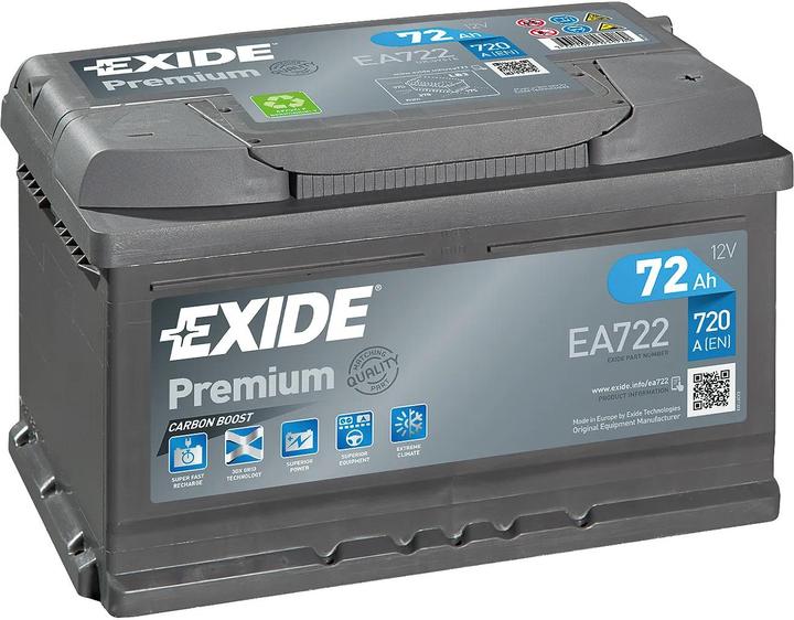Produktbild Exide Premium Carbon Boost EA722 (12 V, 72 Ah, 720 A)