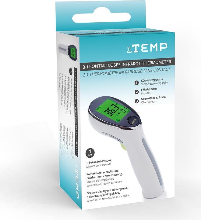 Produktbild 1Temp 3 in 1 Infrarot (Stirn, Berührungslos)