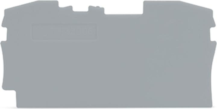 Productafbeelding Wago Eindplaat voor klemmen 2 x 6 mm2 grijs (Klemmenstrook)