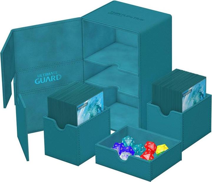 Produktbild Ultimate Guard Twin Flip'n'Tray 160+ XenoSkin Monocolor Bleu Pétrole