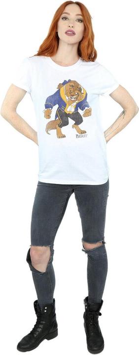 Actual product image Beauty And The Beast Womens/Ladies Classic Cotton Boyfriend T-Shirt (3XL)