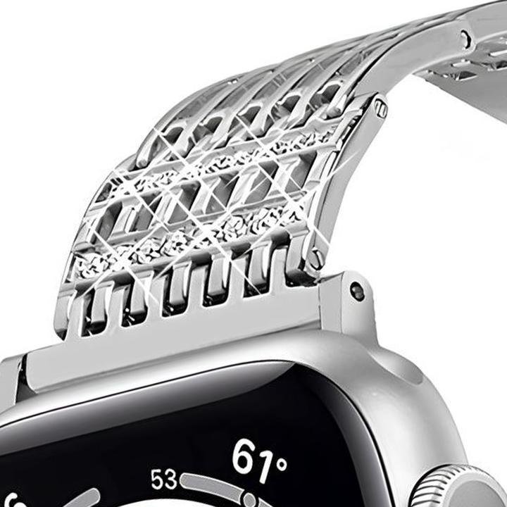 Produktbild EKO Uhrenarmband Edelstahl Strass Silber (22 mm, Edelstahl)