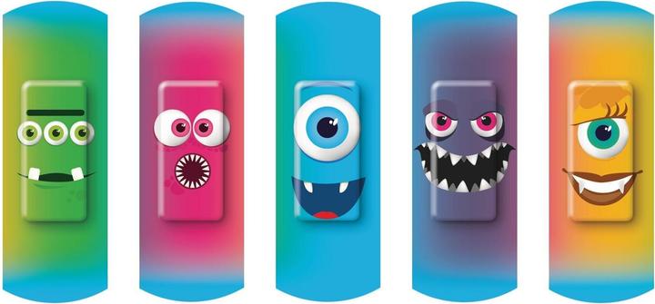 Produktbild 3M Display Kinderpflaster Happy Kids Monsters 12 Stück (1 x)