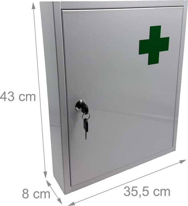Produktbild Relaxdays Medizinschrank (35.5 x 8 x 43 cm, 35.50 x 8 x 43 cm)