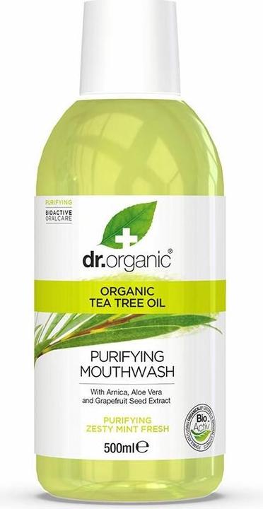 Image du produit Dr. Organic Bain de bouche à l'arbre à thé 500ml (500 ml, Rince-bouche)