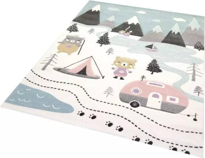 Paco Home Camping Zelt Bären Berge Wohnwagen Tannen Flu (150 x 80 cm)