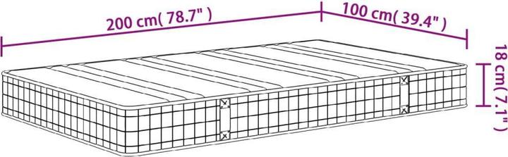 Produktbild vidaXL Jerry (100 x 200 cm)