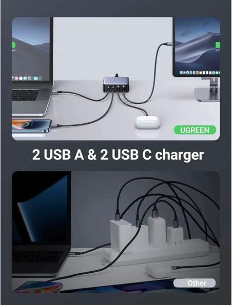 Produktbild Ugreen Nexode Desktop (65 W, 4 Ports)