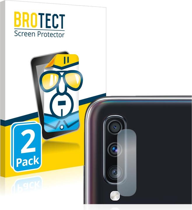 Produktbild BROTECT Schutzfolie Displayschutz Displayschutzfolie Folie Klar Transparent (2 Stück, Samsung Galaxy A70)